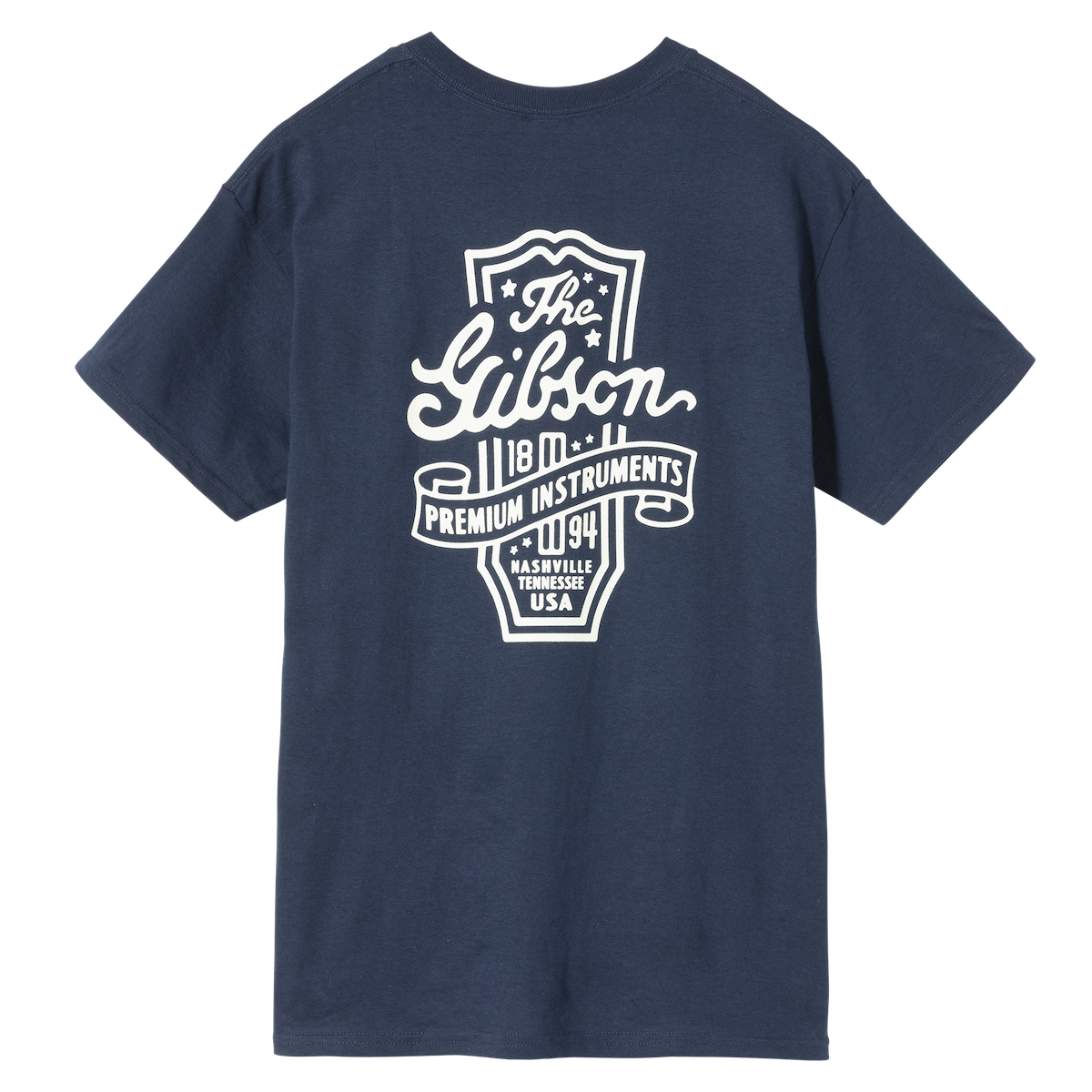 Gibson Premium Instruments T-skjorte (marine), stor